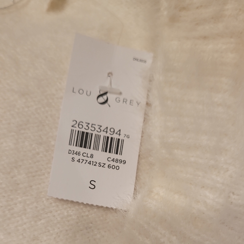 Lou & Grey White Long Sleeve Sweater Dress - Picture 4 of 5